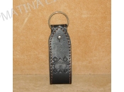 Leather Keychain Black